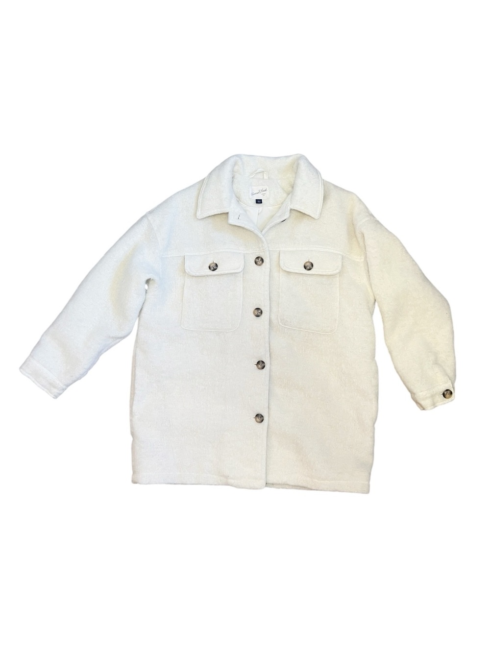 Universal Thread Cream Teddy Shacket with Button Front - Picture 7 of 7